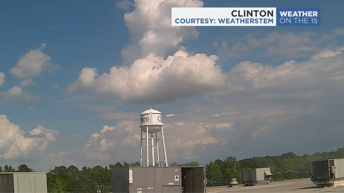 Looking a little stormy in the distance... The WeatherStem camera in Clinton showing some darker skies in Sampson County on Wednesday afternoon. #SpectrumNews1 #ncwx