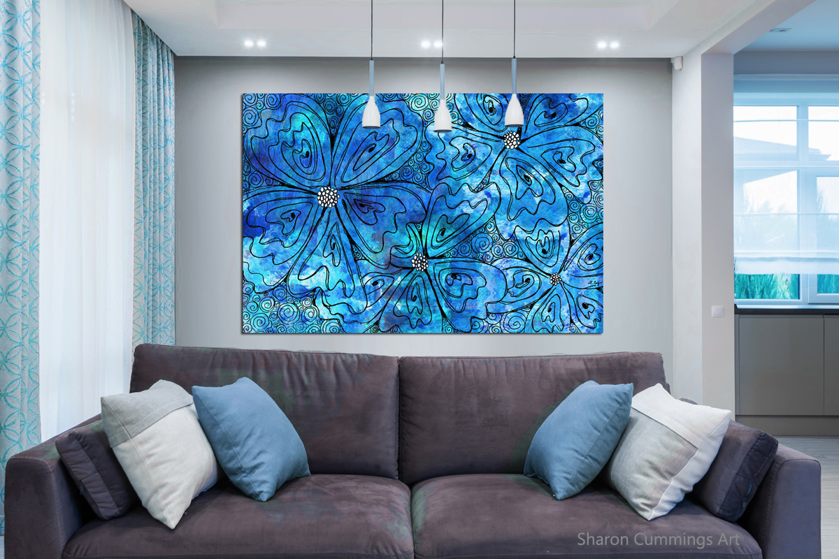 Blue Wild Flowers HERE: fineartamerica.com/featured/blue-… #flowers #flower #blue #floral #botanical #art #artwork #homedecor #interiordesign #interiordecor #buyINTOART #FillThatEmptyWall