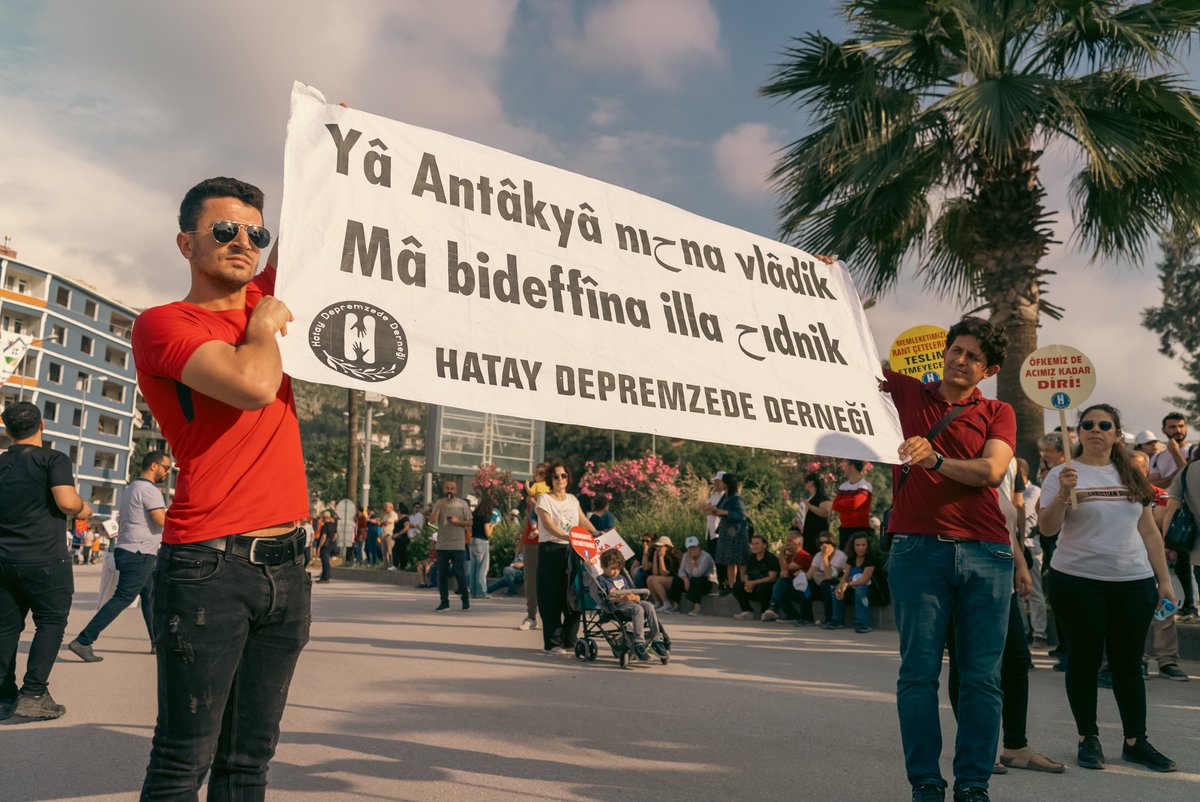 “Ey Antakya! Biz senin evlatlarınız. Senin kucağından başka bir yer ısıtamaz bizi.” #1Mayıs, Antakya/Hatay