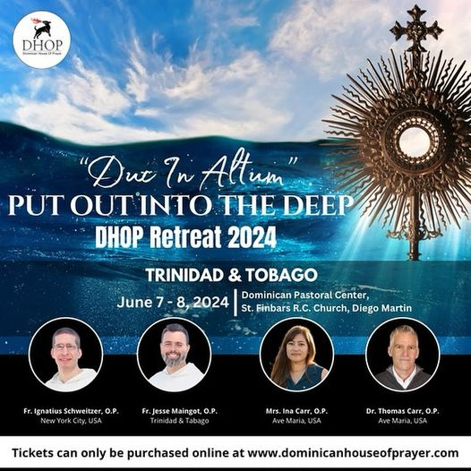 I'll be speaking in June at the Dominican House of Prayer retreat in Trinidad, along with my wife and 2 awesome friars. Come join us!