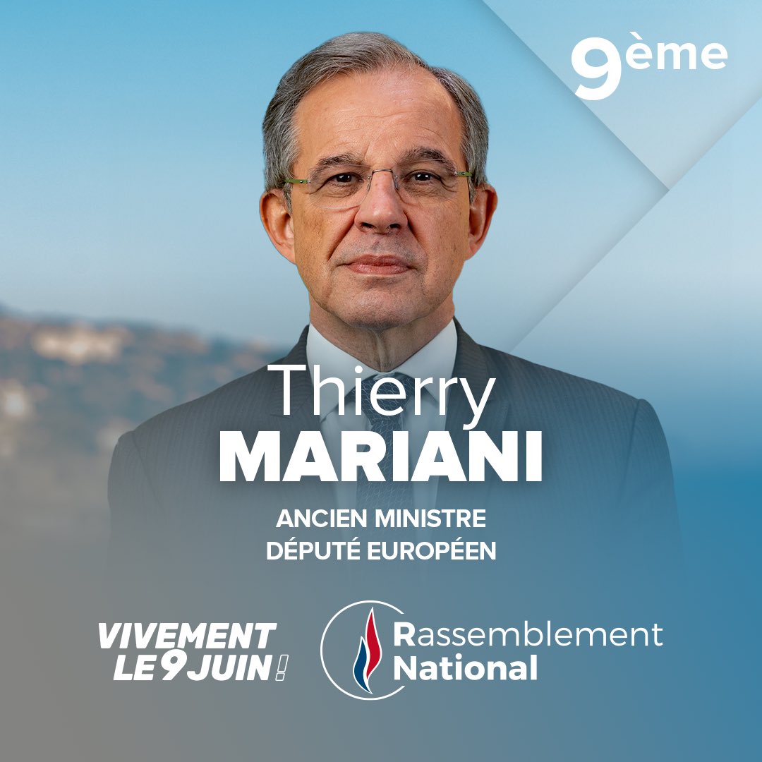🔵 #9. @ThierryMARIANI, ancien Ministre et député européen.