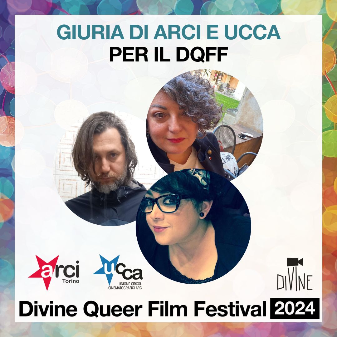 💜 Ecco a voi la giuria speciale selezionata dagli amic* di Arci e Ucca: 
-Massimiliano De Serio
-Francesca Perlini
-Gemma Mercurio 

#DQFF2024