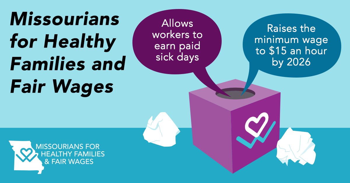 Parents shouldn't have to choose between their kids & their paychecks. It's why over 210K Missourians signed the petition to bring earned #PaidSickDays & #FairWages to our state!

Join the campaign to protect MO families at the ballot box! mohealthyfamilies.org #MoLeg