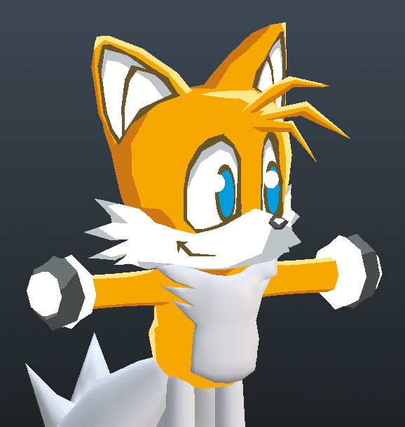 Working on Tails!! #SonicBattle #SonicTheHedgehog #b3d
(Model mesh by @/DarksArtworks )