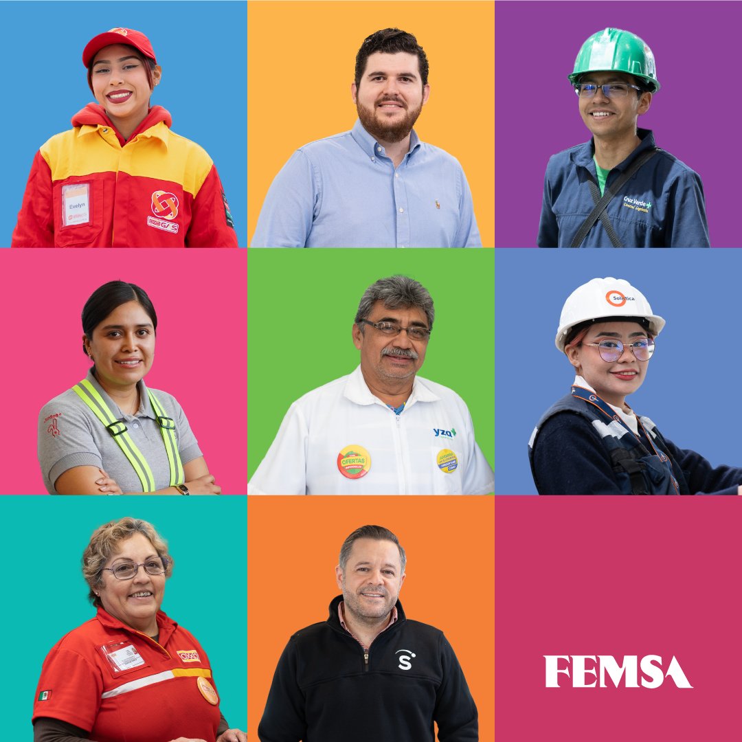 Hoy, en el #DíaDelTrabajo, reconocemos a nuestros 392 mil colaboradores en diferentes geografías 🙌 💼 En FEMSA trabajamos día a día en ofrecer salarios dignos que garanticen un nivel de vida adecuado, condiciones de trabajo óptimas y seguras, así como horarios flexibles.…