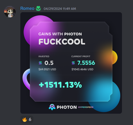 This guy in my discord server was able to turn $69 into $1,000 by trading memecoins 🔥 If you want an invite into the server and a chance to win 1 $SOL: - Like + Retweet this - Join my telegram: t.me/boliviancalls - Follow @HoH_Alpha