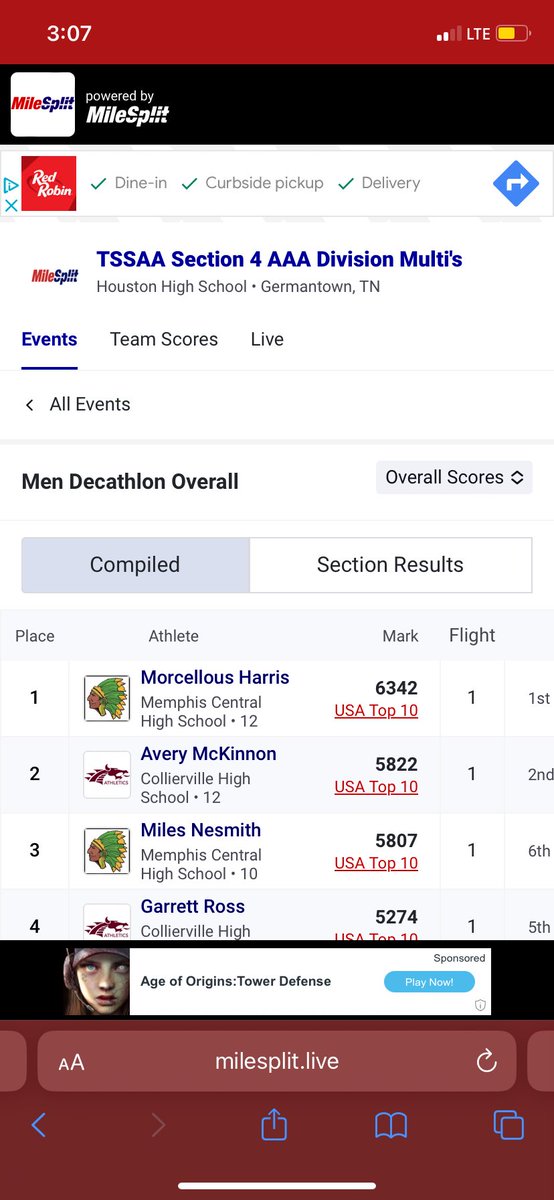 Morcellous “Isaiah” Harris (@thegodcello) on Twitter photo New Decathlon Pr! Section 4 Champion. Qualified for state
<a href="/LittleRockTFXC/">Little Rock TF/XC</a> <a href="/CoachBehnke_LR/">JP Behnke</a>
<a href="/johnvarlas/">John Varlas</a> <a href="/CoachShaunHarr1/">Coach Shaun Harris</a> <a href="/tnmilesplit/">MileSplit Tennessee</a> New Decathlon Pr! Section 4 Champion. Qualified for state
<a href="/LittleRockTFXC/">Little Rock TF/XC</a> <a href="/CoachBehnke_LR/">JP Behnke</a>
<a href="/johnvarlas/">John Varlas</a> <a href="/CoachShaunHarr1/">Coach Shaun Harris</a> <a href="/tnmilesplit/">MileSplit Tennessee</a>