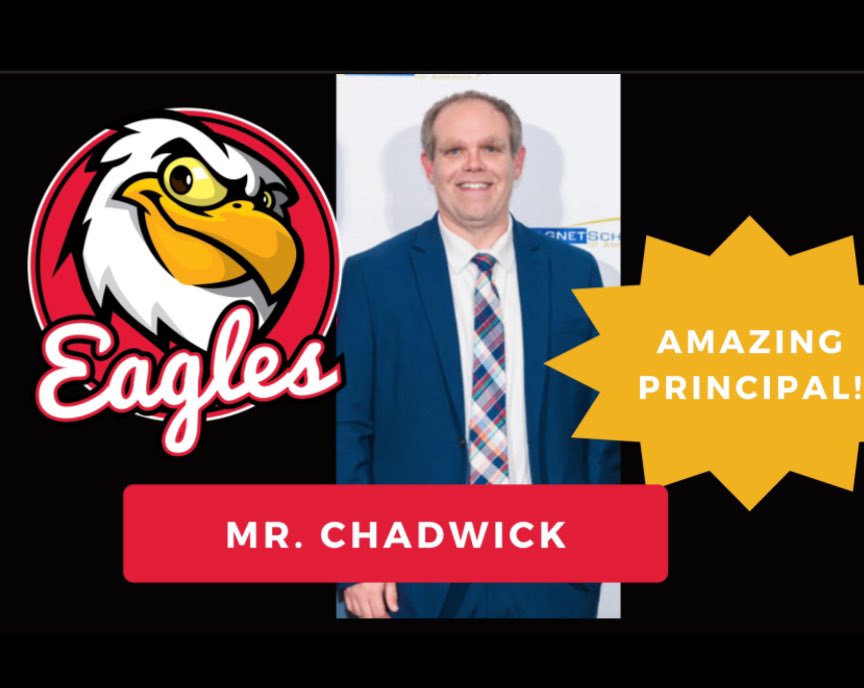 Happy National Principals Day, Mr. Chadwick! RCMMS appreciates you! Thanks for all you do! 🦅#LeadingOurEagles #NationalPrincipalsDay