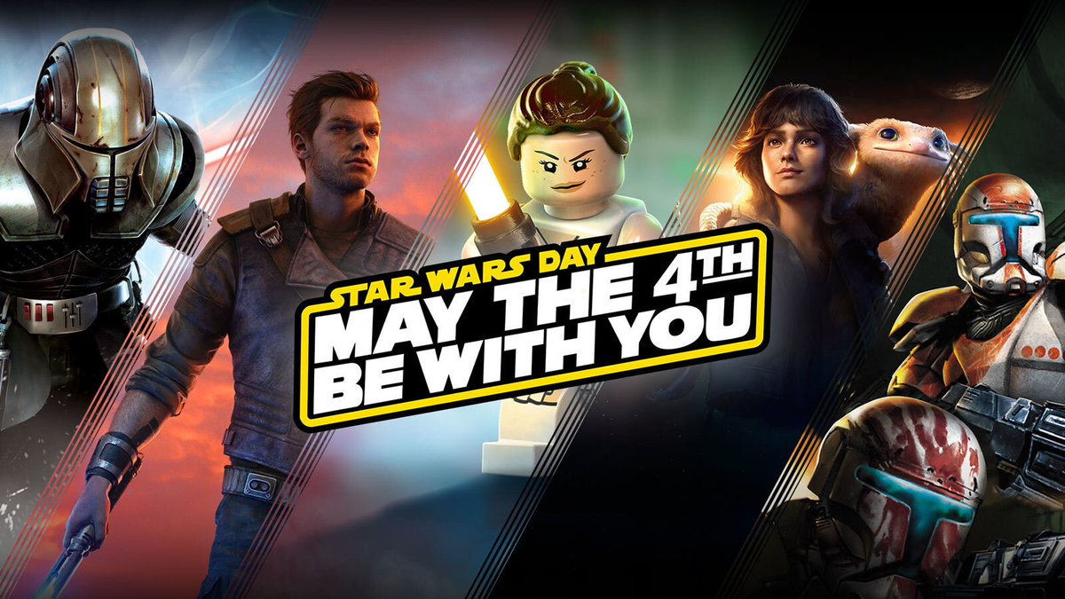 This Star Wars Day is a big one for gamers. Check out our guide for a galaxy of deals, as well as some special May the 4th giveaways and limited-time events! strw.rs/6019jJwKt