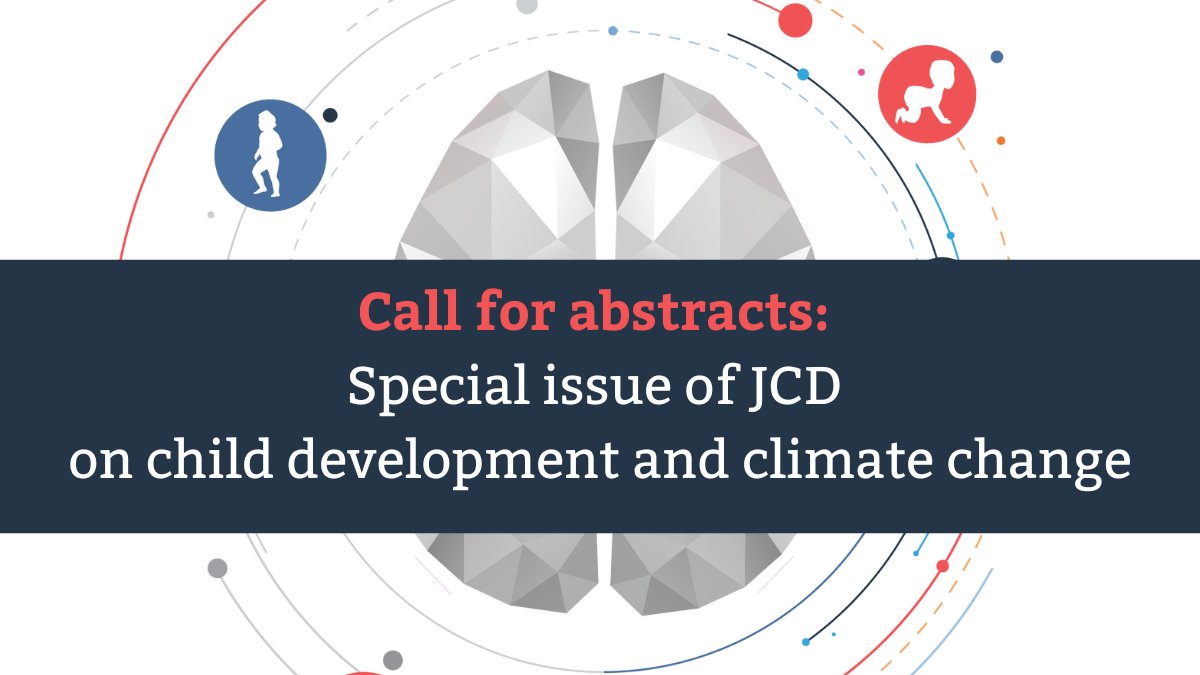 Call for abstracts: Special issue of JCD on child development and climate change. Abstracts are due May 31. Submit your research now and be part of shaping the discourse in our field. @WeAreTandF think.taylorandfrancis.com/special_issues…