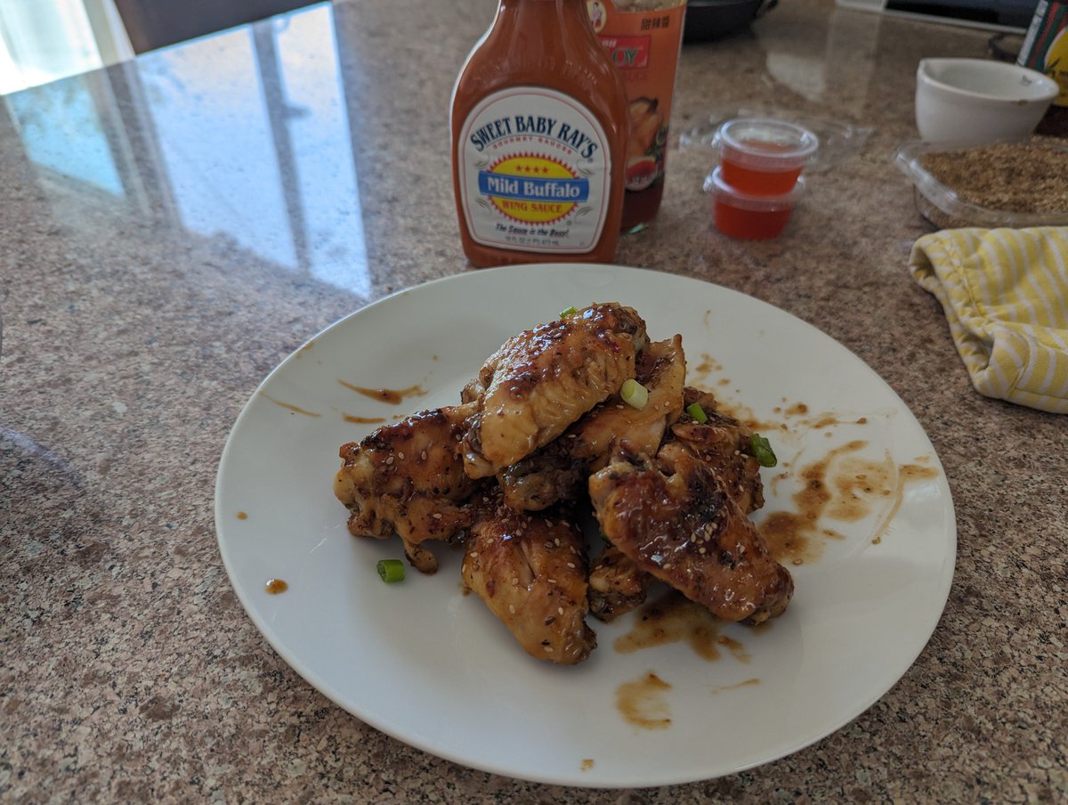 I make chicken wings with teriyaki sauce