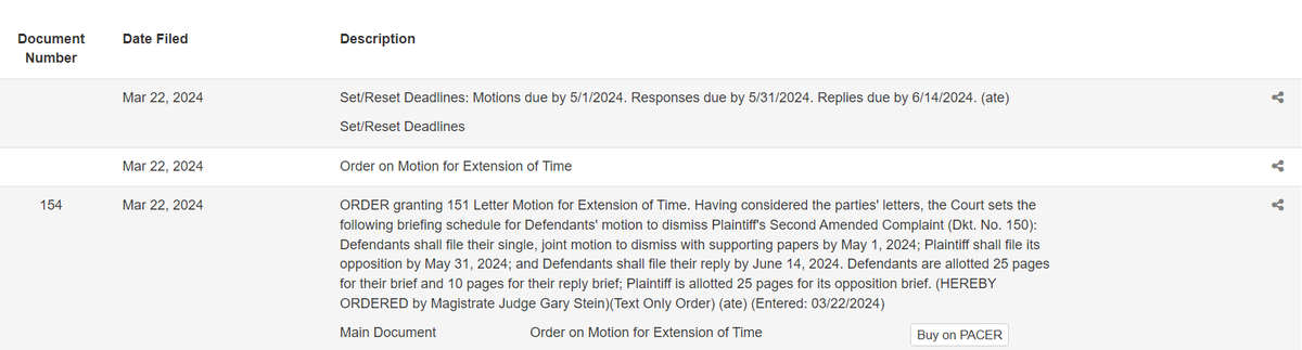 $NWBO @CohenMilstein Well the first date has arrived and we should see an update by midnight. courtlistener.com/docket/6657959…