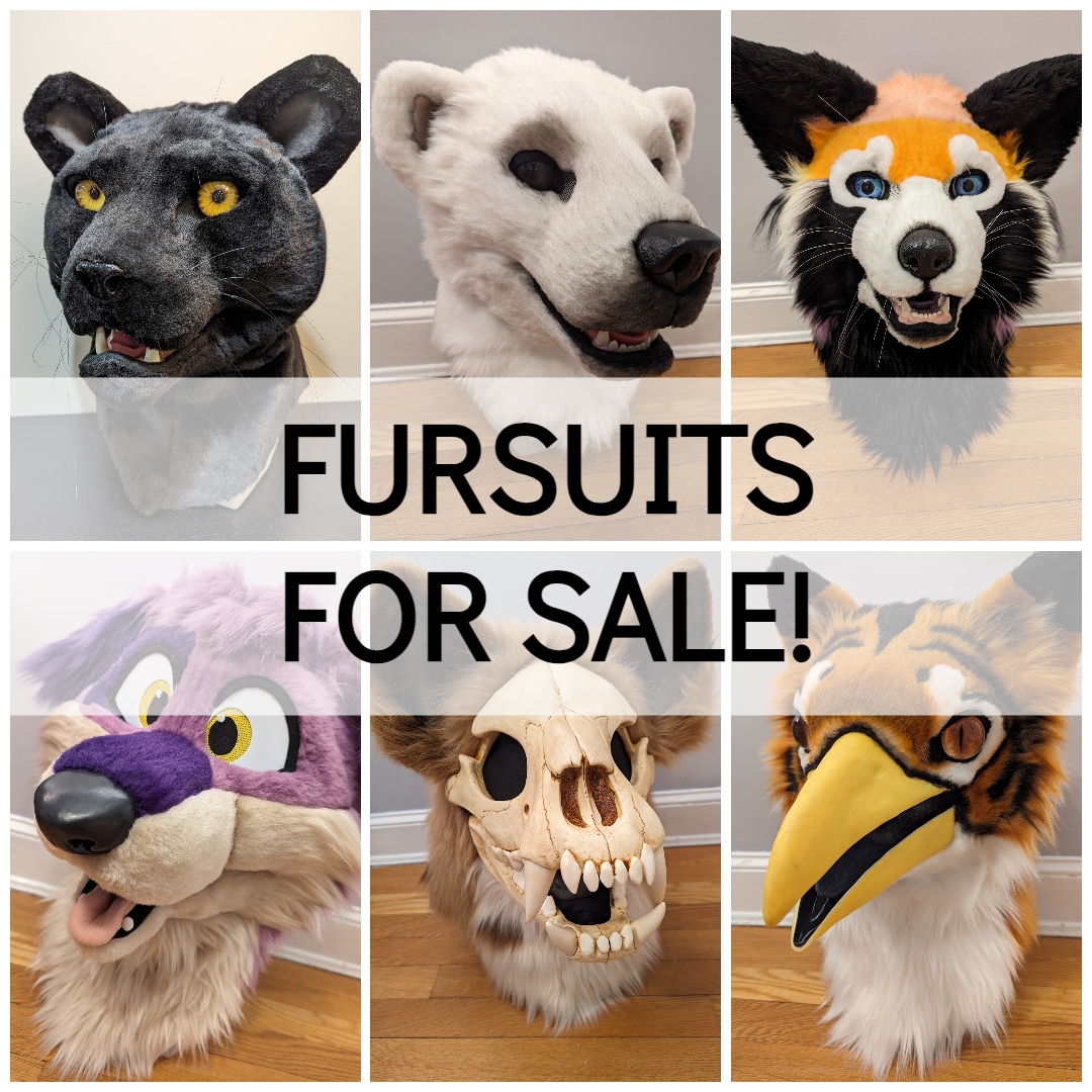 ✨I have 8 brand new fursuit partials for sale! ✨ I recently had major surgery to have two tumors removed. I would appreciate any help finding home for these cuties to aid me in medical bills and recovery! More below👇