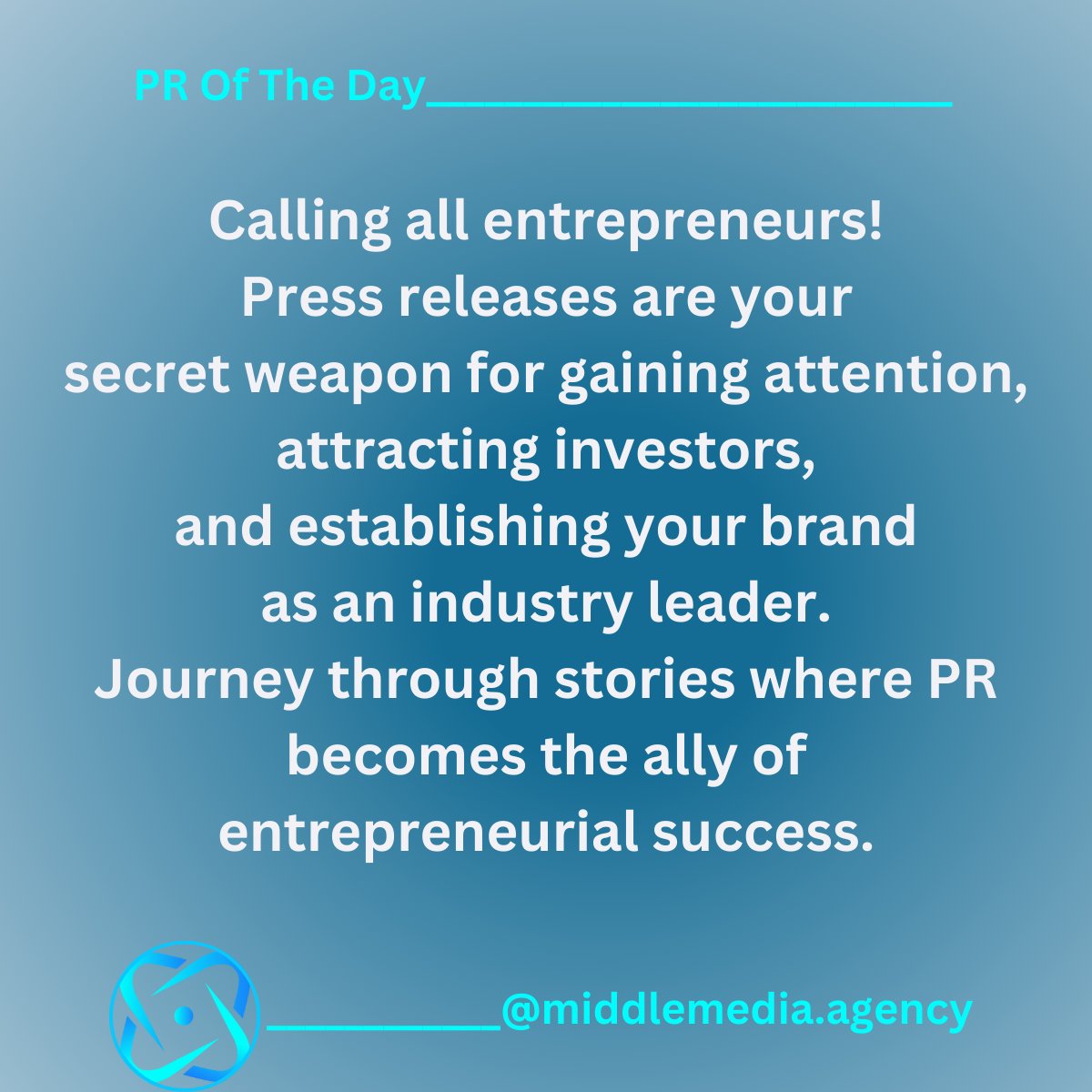 🚀Unlock the power of media for your business and excel!  🌐🌟

#PREntrepreneurialSuccess #BrandLeadership #PublicRelations #Media #Brand #PressRelease #PR