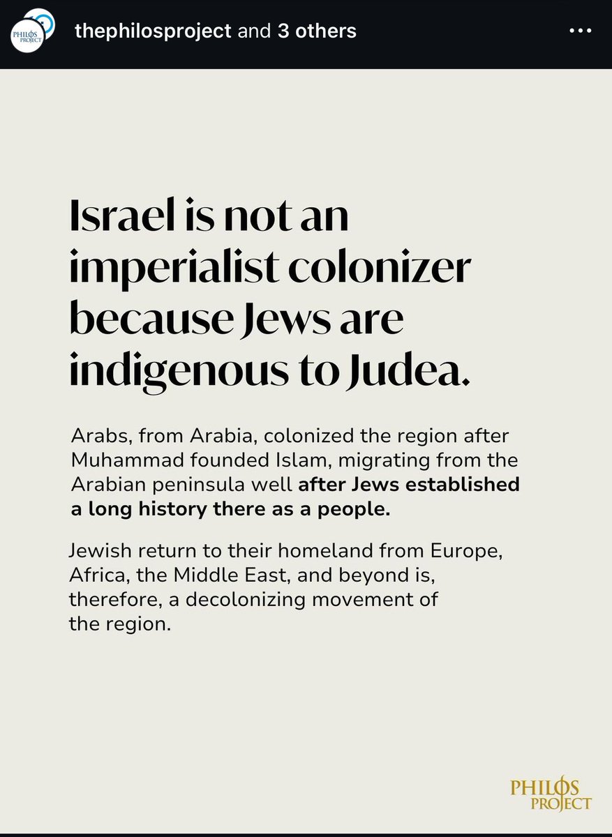 Christian friends, if you’re not following @philosproject (especially on IG!) you should be. Their program is also fantastic, free, and well worth working through if you’d like a thorough historic and biblical examination of Israel (and Armenia, Syria/ the near East)