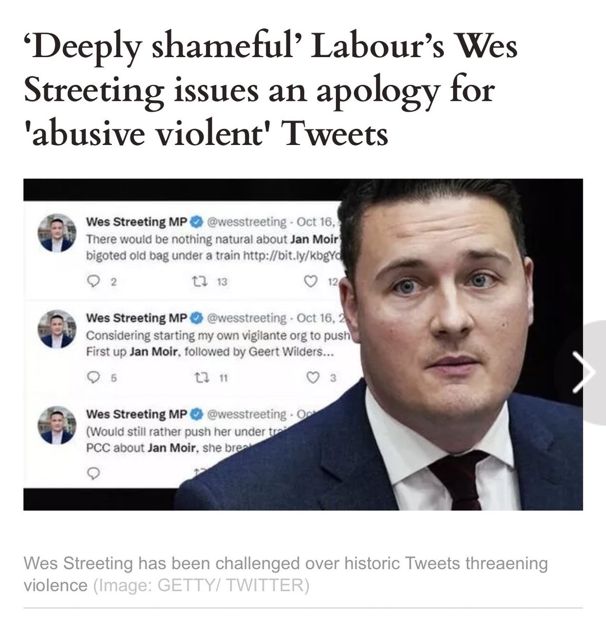 @wesstreeting Do you really want to bring up old tweets, Wes? express.co.uk/news/politics/…