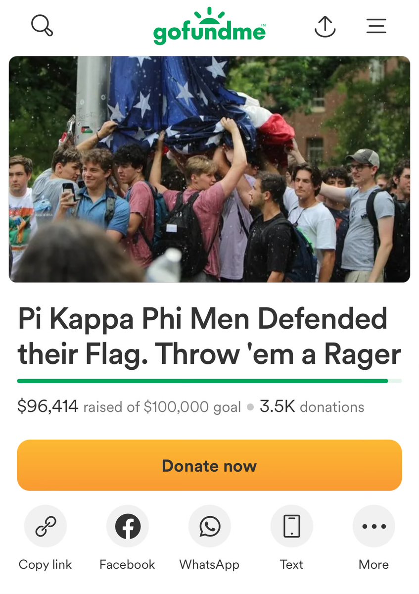 @UNC @willscharf @MidnightMitch 🚨 Almost $100,000 raised for the greatest frat party of all time 🚨 @MikeCollinsGA just donated $125 🤴 matthewfoldi.substack.com/p/gofundme-lau… (11/xx)