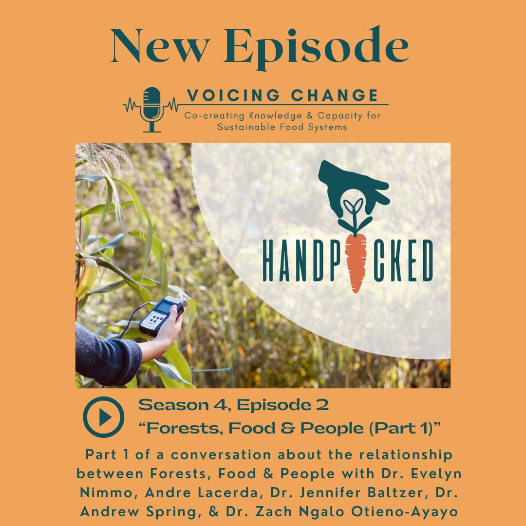 The 2nd episode of season 4 is out on Monday, May 6! Find it wherever you listen to podcasts, or on our website: tinyurl.com/59d9rnyn

This episode is part 1 of a conversation on Forests, Food &amp; People, including relationships to identity, culture, and livelihoods