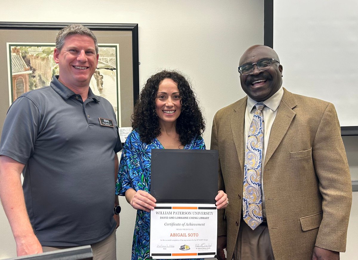 Congratulations Abigail Soto (MBA '24) the first recipient of the chenglibrary LEARN Badge! 

#wpunj
#wpleads
#twillyp