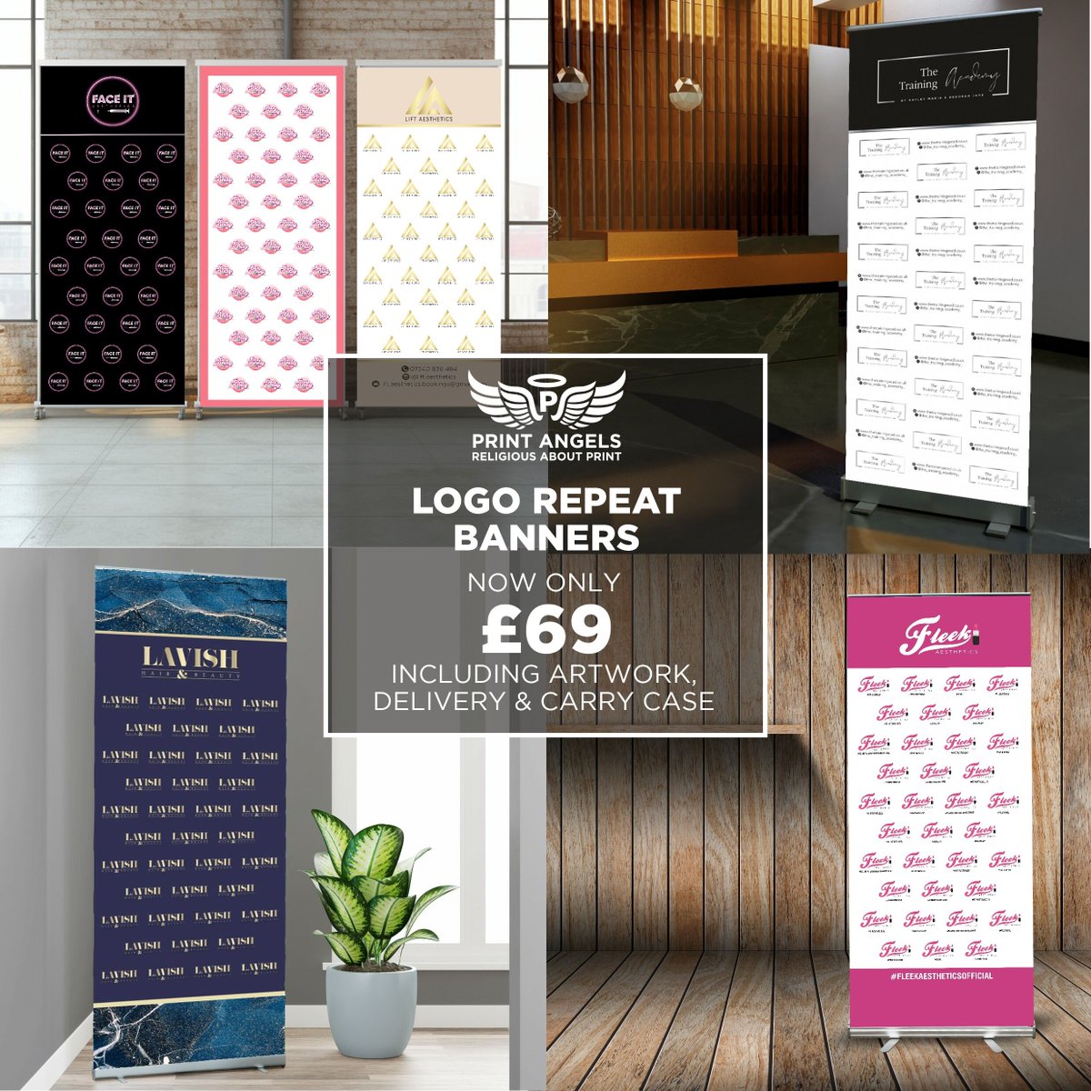 Our LOGO REPEAT Pull-Up Banners now only £69 including artwork, delivery & carry case! Comment or DM to order...
#giftvouchers #graphicdesigndaily #graphicdesign #worldwidedesigner #bespokedesigns #giftvoucherdesign #printingservices #specialistprinting #budgetprint #luxebranding