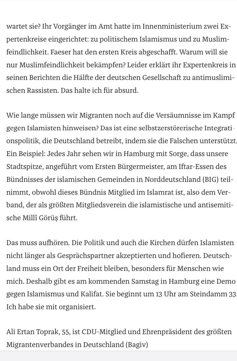 Ein neuer Artikel von mir in der aktuellen Ausgabe der ZEIT. Die Polizei rät: Mund halten! Über falsche deutsche Toleranz Von Ali Ertan Toprak Aus der ZEIT Nr. 19/2024 1. Mai 2024 zeit.de/2024/19/islami…