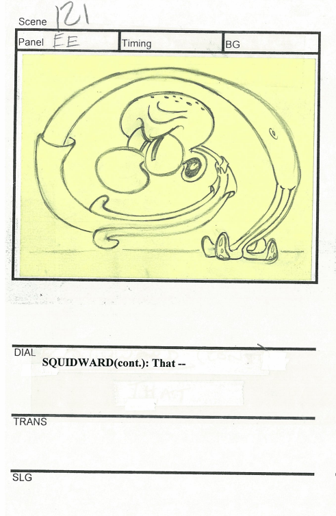 A storyboard panel from the episode 'Bubblestand.'

#25yearsofSpongeBob