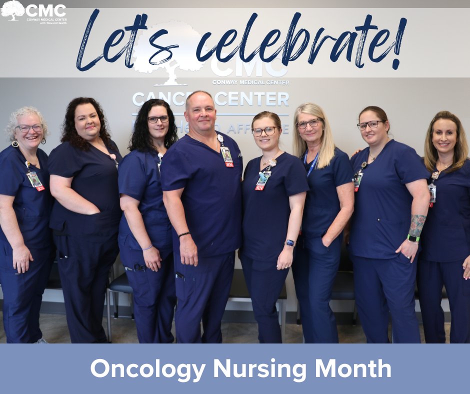 Please join us in celebrating Oncology Nursing Month! Our team of oncology nurses in the Cancer Center provide hope and comfort for those facing the unimaginable. Thank you for your expertise and compassion! #OncologyNursing #CMCCancerCenter #OncologyNursingMonth
