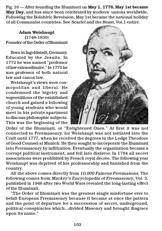 On top of today being Beltane it is also the 248th year anniversary of the illuminati.   

The Bavarian illuminati was founded on May 1, 1776 by Adam Weishaupt