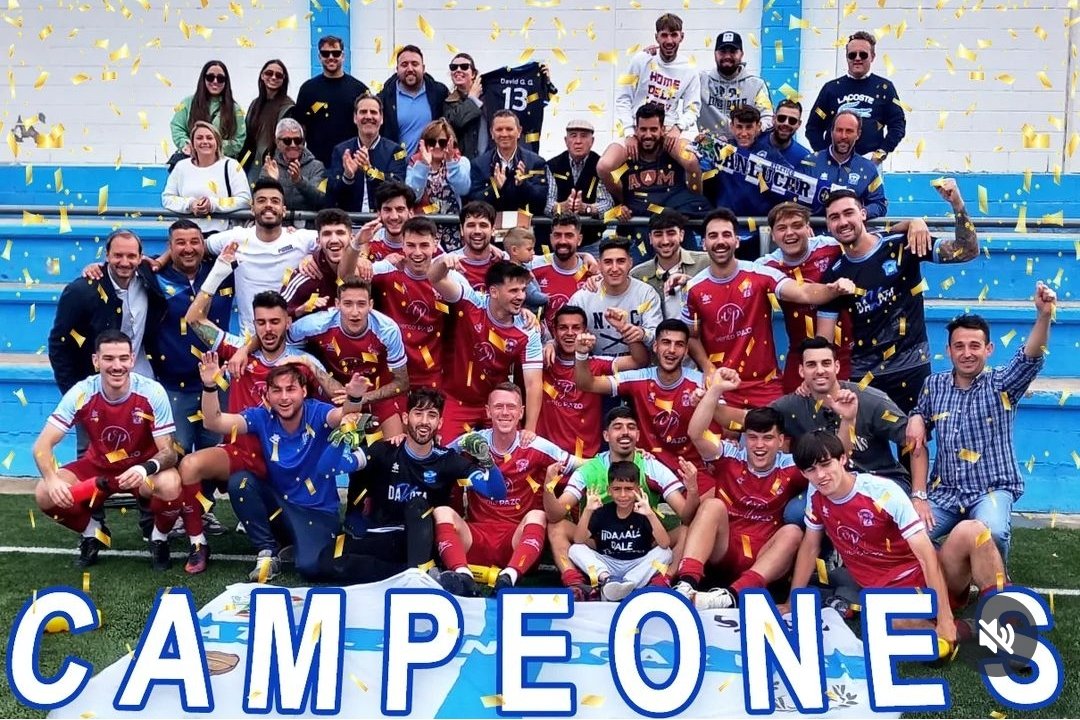 Toca felicitar al Atlético Sanlúcar CF por el campeonato de Liga y el ascenso. Grandísima temporada de la mano de @JMBorOli. ¡Enhorabuena, EQUIPO! 💪🏆