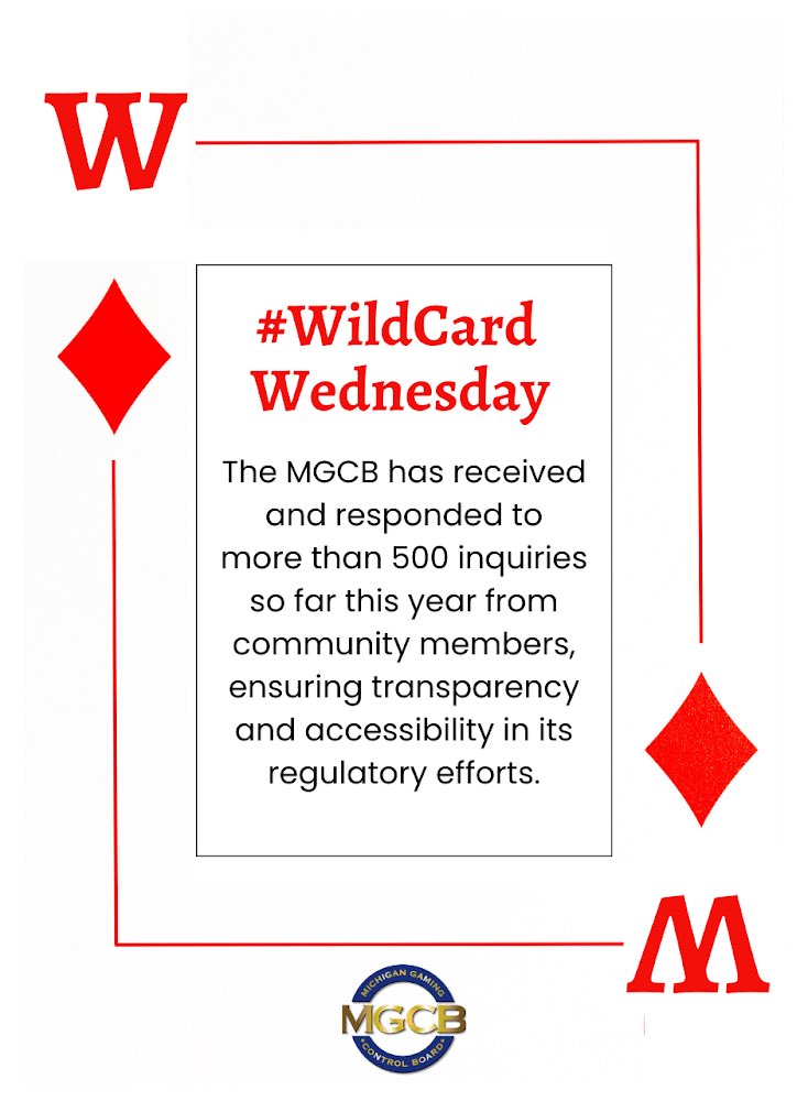 #WildCardWednesday fact: The MGCB has received and responded to more than 500 inquiries so far this year from community members, ensuring transparency and accessibility in its regulatory efforts.