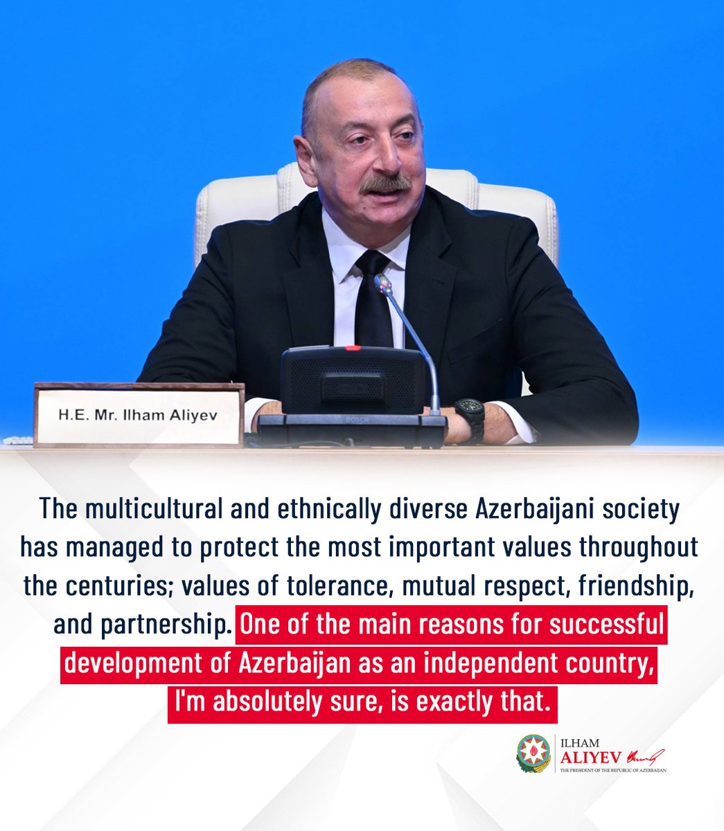 Ilham Aliyev (@presidentaz) on Twitter photo 2024-05-01 20:23:37