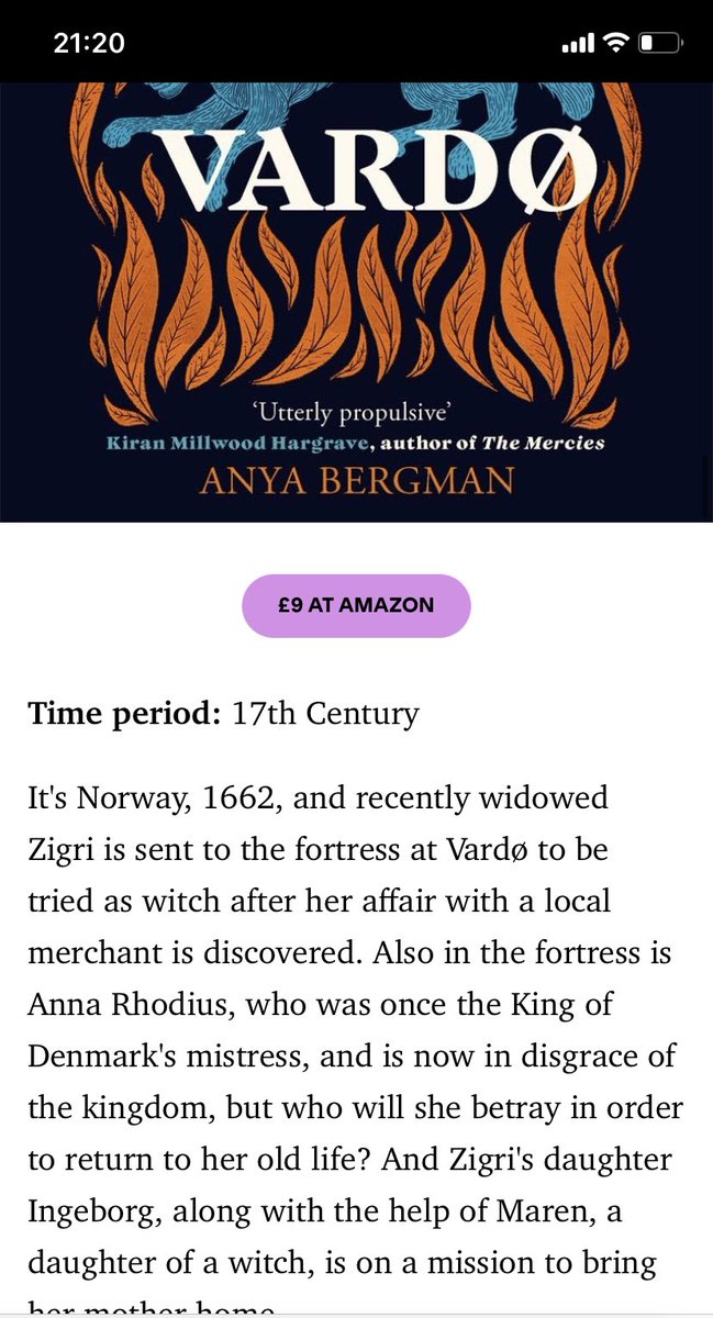 Fab piece on historical fiction from @CosmopolitanUK featuring some incredible reads including our own #TheWichesofVardo @anyacbergman and #TheDivorcees @rebeaird 😍 @ZaffreBooks @bonnierbooks_uk cosmopolitan.com/uk/entertainme…