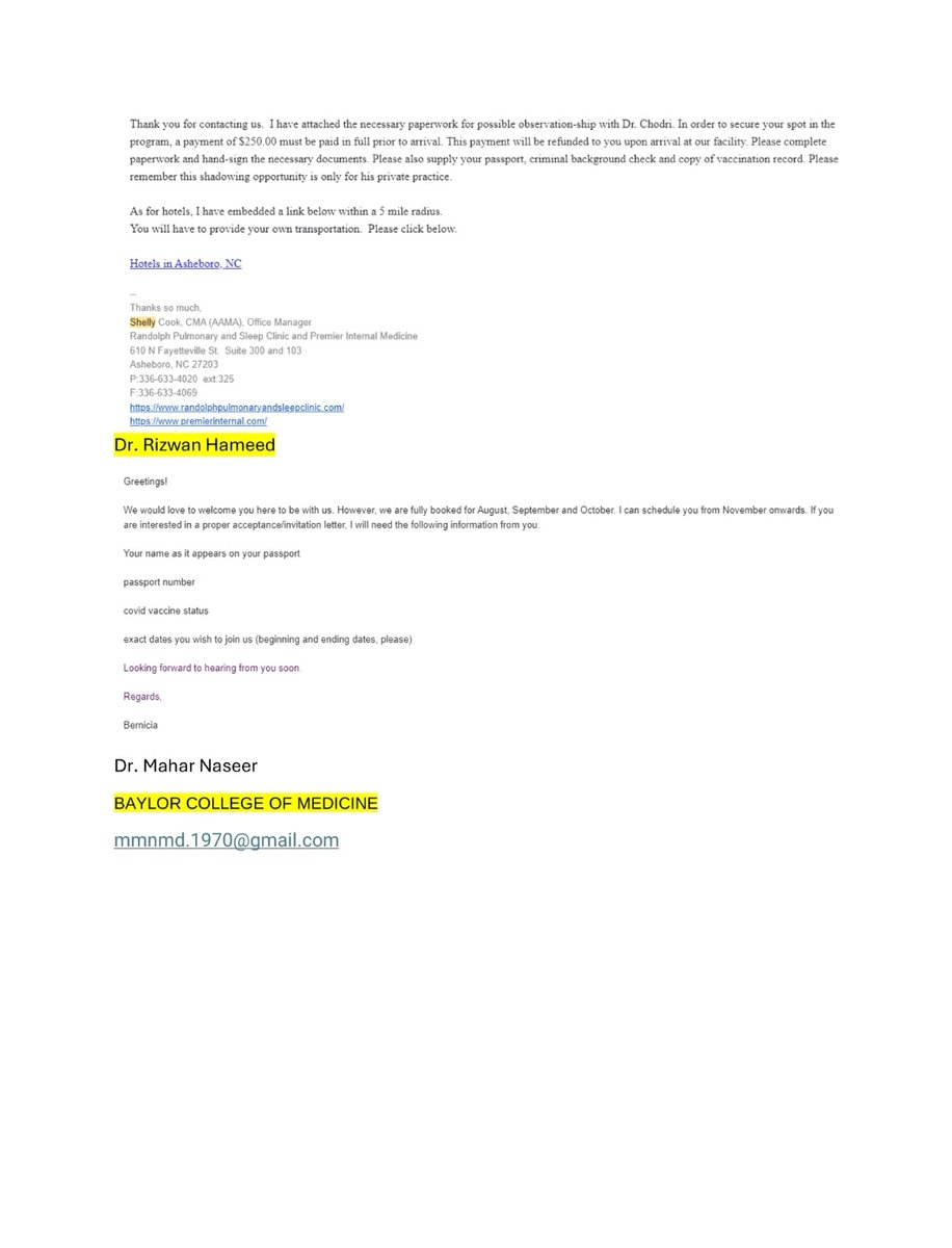 🔍 Seeking an observership opportunity? 
1/2 Check out these valuable resources! Here are some emails/links that might help you out Good luck on your journey!

#Observership #Match2025 #NRMP #USMLE #MedicalObservership #ResidencyJourney