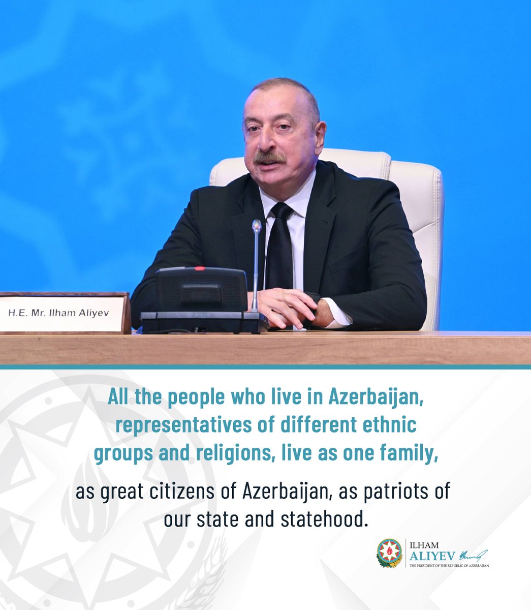 Ilham Aliyev (@presidentaz) on Twitter photo 2024-05-01 20:24:05