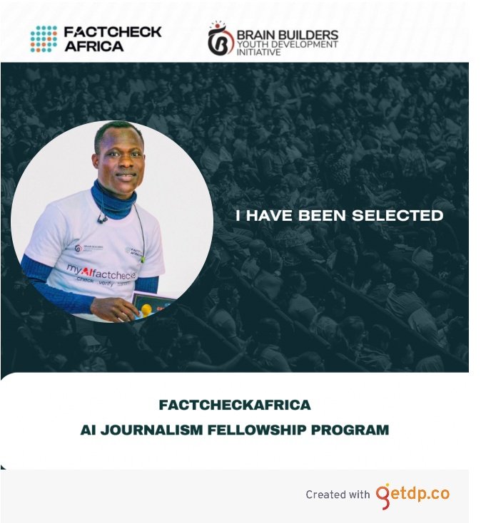 Thrilled to announce that I've been accepted into the FactCheckAfrica AI Journalism Fellowship Program! Excited to explore the world of AI in journalism. @FactC_Africa @BrainBuilders01
#AIJournalismFellowship  #JournalismAI #MediaInnovation #FactCheckAfrica.