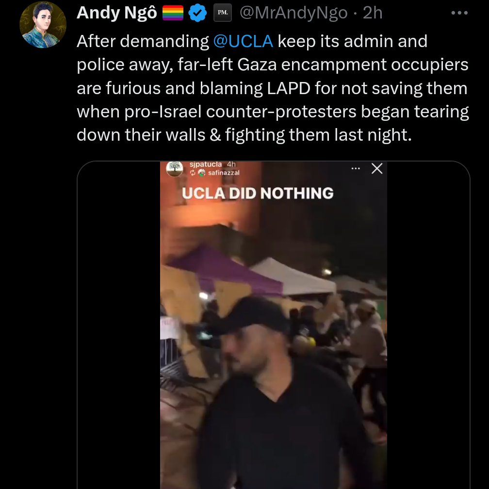 Andy 'Cool with Violence unless it happens to me' Ngo doing the usual.