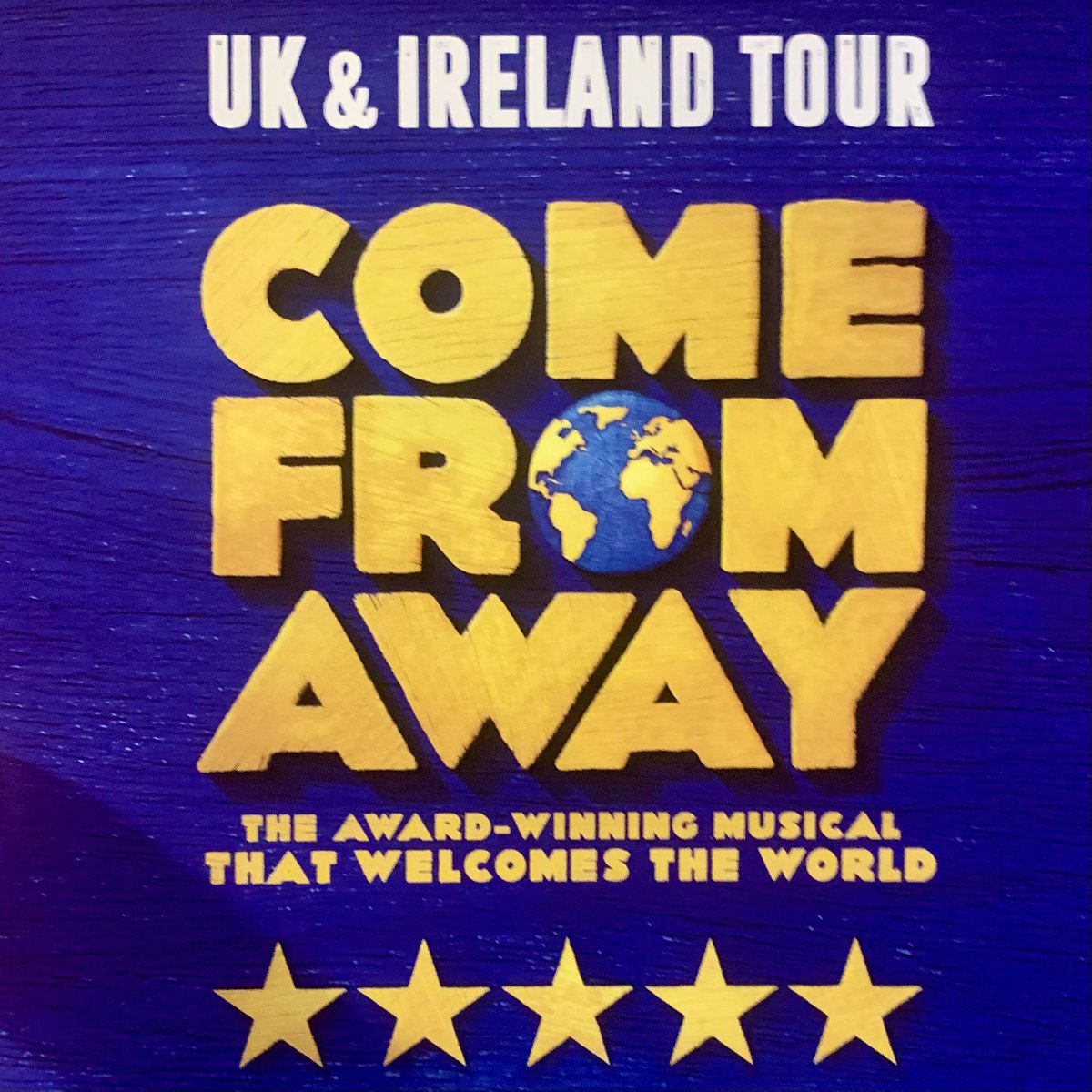 Broadway. West End. West End. Leeds. So great to see #ComeFromAway for a fourth time - such a phenomenal show. If you're around in Leeds this week get your tickets immediately! 💙