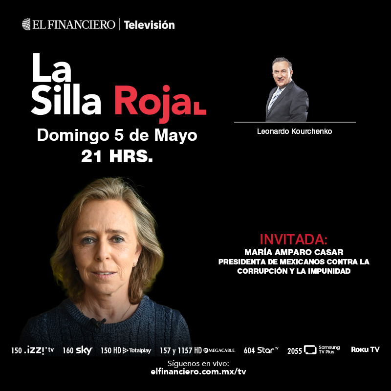 #LaSillaRoja | “No le gustan al Sr. Presidente los obstáculos, y como no le gustan, se los salta”: María Amparo Casar (@amparocasar) conversa con @LKourchenko sobre la manera de accionar de #AMLO. Este domingo 5 de mayo, 21 hrs. por #ElFinancieroTV 📺 ➡️ bit.ly/3XpKy1T