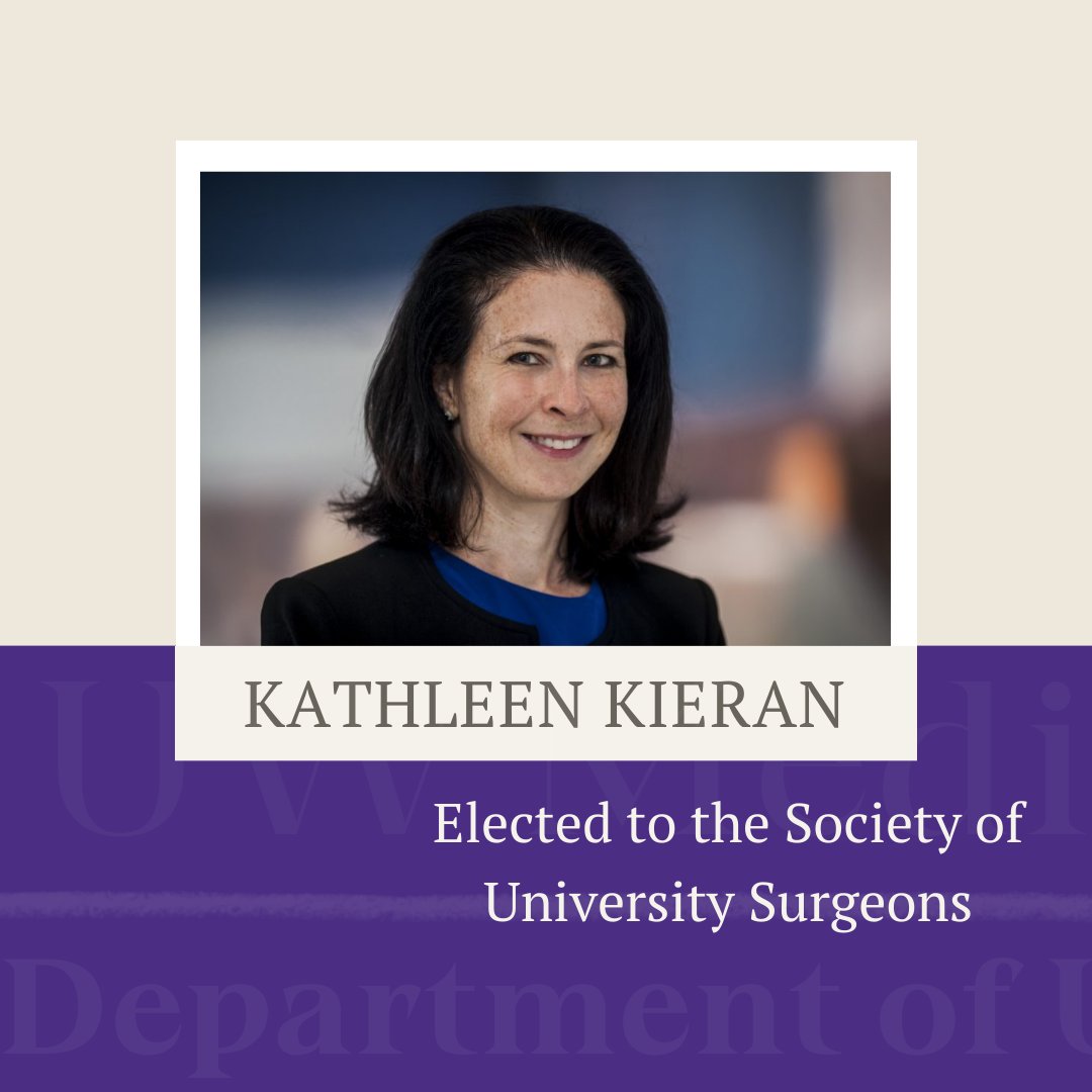 Congratulations to @KieranKathleen for being elected to the Society of University Surgeons!👏👏 @UnivSurg @UWMedicine