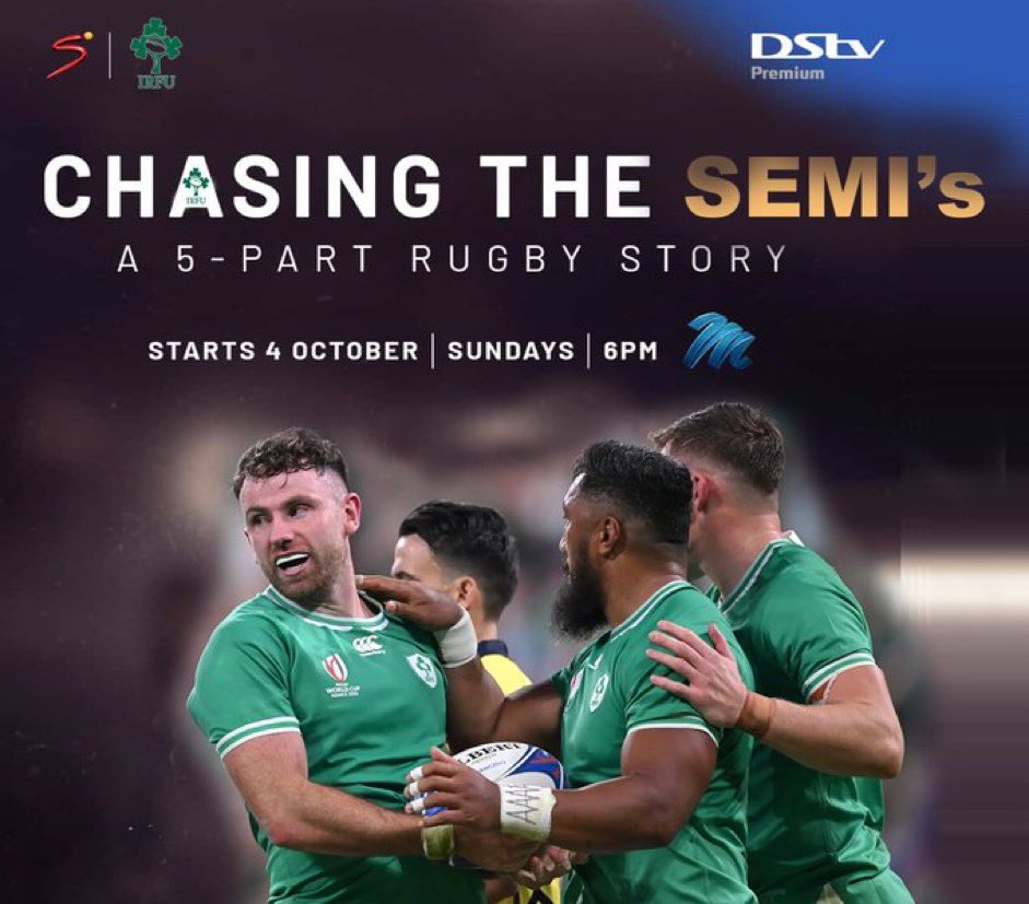Who ever thought of this has a proper sense of humour 😂 😂 😂 

The Irish Rugby teams new documentary