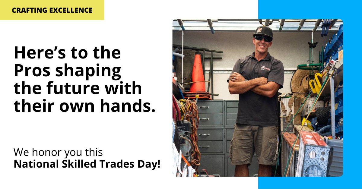 Today, we celebrate the skilled tradespeople who keep our world running smoothly. Big shoutout to those who build, repair, and maintain our communities. We’re dedicated to helping you scale your business. Here’s to you, the experts who make it all possible.