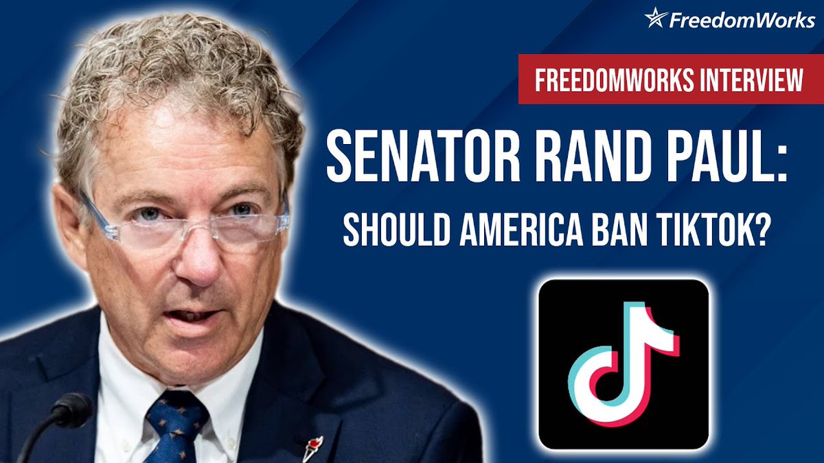 💭 Does the United States Government have the authority to ban TikTok? What precedents might this set? And what message might this send to Gen Z voters? @SenRandPaul joins FW President @Adam_Brandon to discuss. #TikTok #ampFW ➡️ hubs.ly/Q02vNgHb0