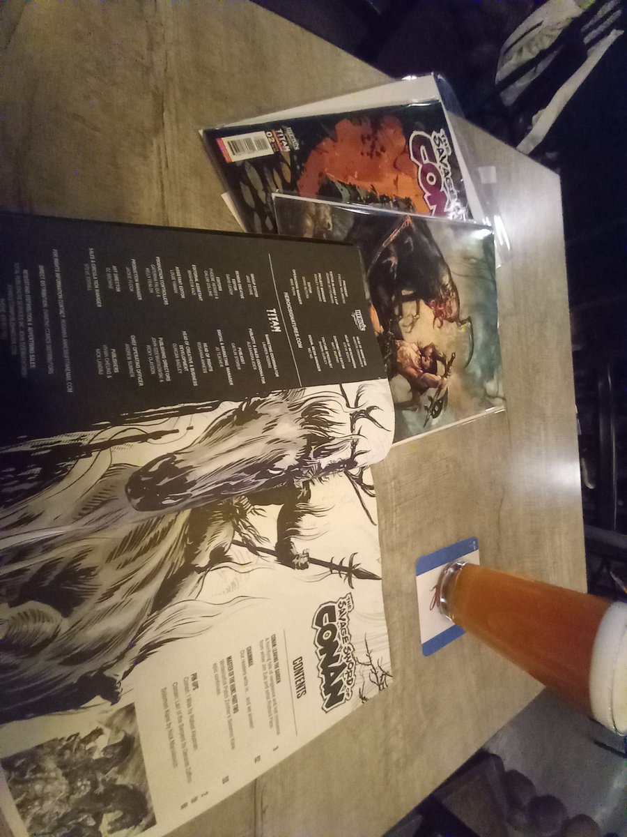 Hard to describe how pleasurable it is to pick up a new #savagesword roll down to the local and read some new Conan the Barbarian and Solomon Kane. @JimZub @PatrickZircher @HeroicSignature