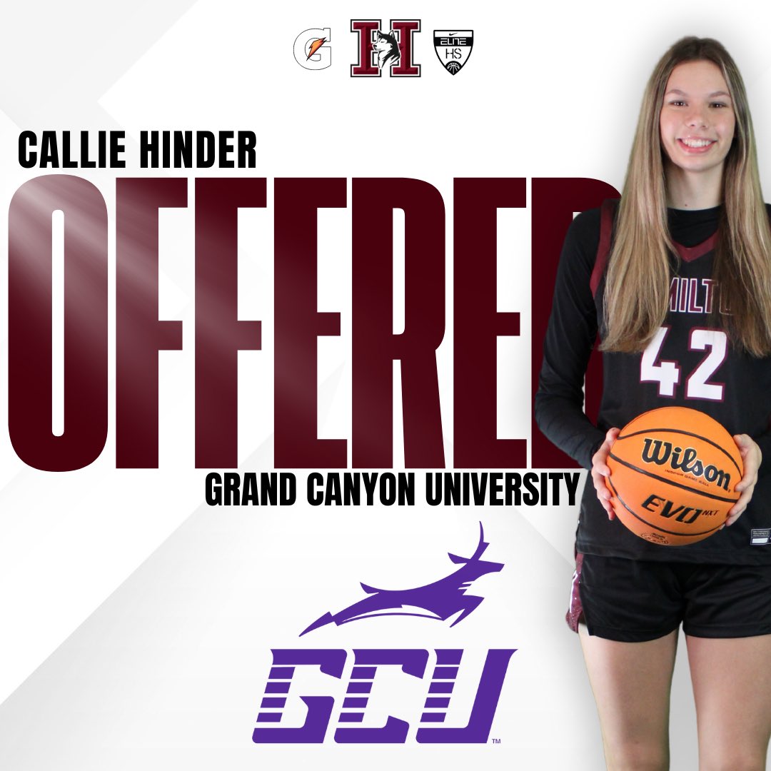 Congrats to Callie Hinder on her offer from Grand Canyon University! #MoreToCome