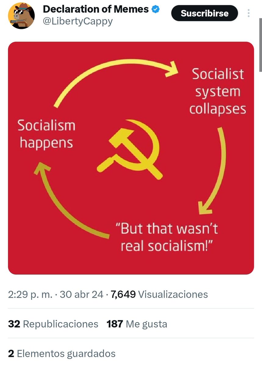 The 'not real socialism' meme is perpetuated by SocDems, DemSocs, and anti-Marxist 'socialists'
The collapse happens because of a mix of anticommunist meddling and revisionism/capitalist roader mindset stemming from refusal to ditch transitional economic planning