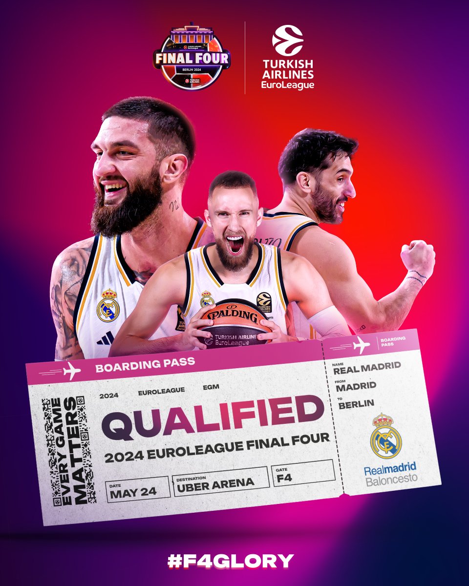 QUALIFIED FOR THE FINAL FOUR🔥 

@RMBaloncesto are the first team to secure their spot at the 2023-24 #F4GLORY ✅