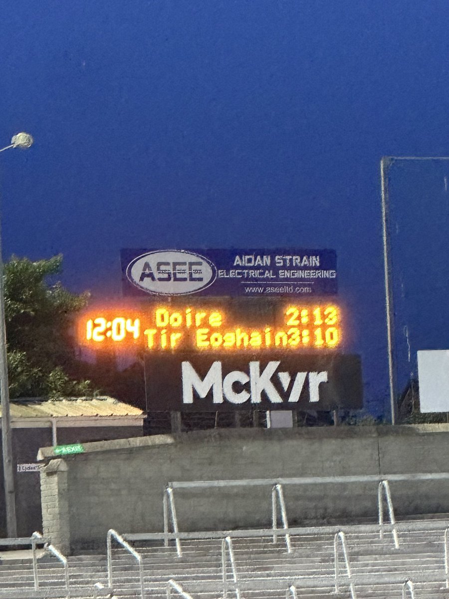 It’s all level after extra-time. 

Penalties to decide it. 

#DerryGAA | #Ulster2024