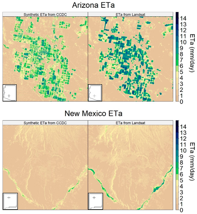 What do you get when you combine two algorithms developed at EROS? Well, a recently published study on land cover monitoring and evapotranspiration may yield new ways to predict drought: ow.ly/U5Ub50Ru9hk Eyes on Earth podcast with researcher: ow.ly/KgCa50Ru9hj