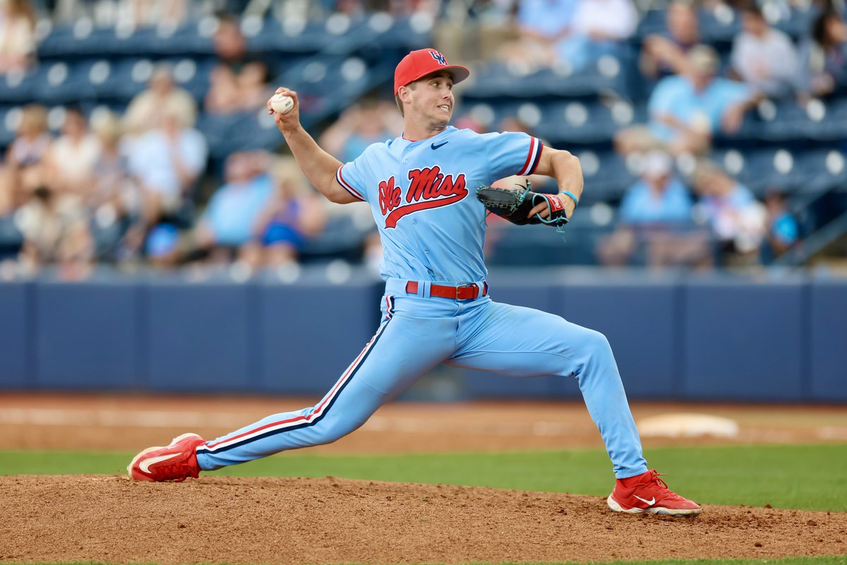 Hump Day, Bump Day for my guy @GraysonSaunier ❤️🩵💙 See y’all in Pearl for the Governor’s Cup! 🏆 @OleMissBSB #HottyToddy #HYDR
