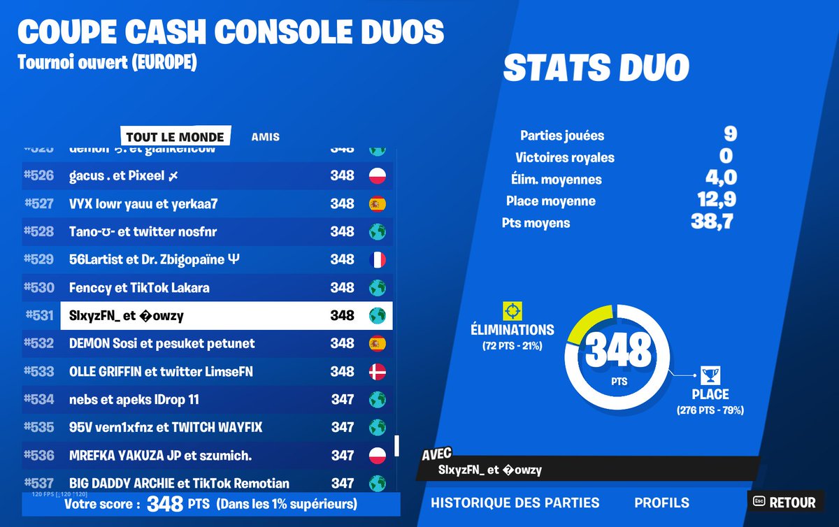 #531 Cash Cup Duo w/@SlxyzFN_ @VogardFc